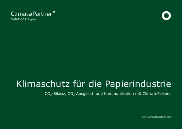 CO2-Bilanzierung Papier im Detail - ClimatePartner