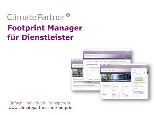 Info zum Footprint Manager Dienstleistungssektor.pdf - ClimatePartner