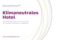 Klimaneutrales Hotel - ClimatePartner