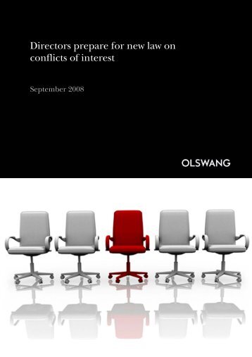 Directors prepare for new law on conflicts of interest - Olswang