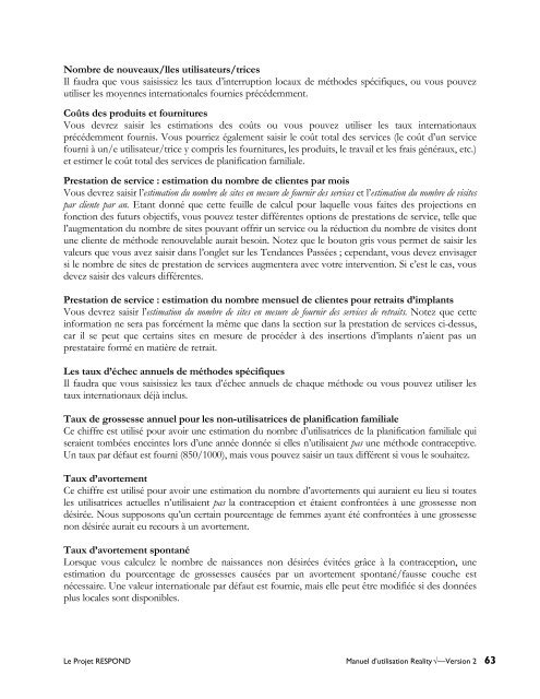 Un outil de planification et plaidoyer pour le renforcement des ...