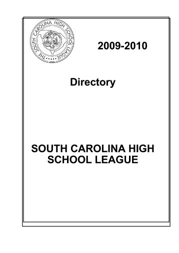 Directory 09-10 - South Carolina High School League