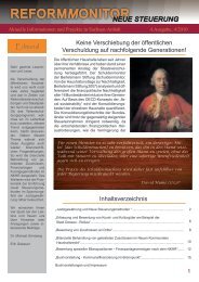 Reformmonitor Ausgabe 4 (2010) - PubliCConsult - Hochschule Harz