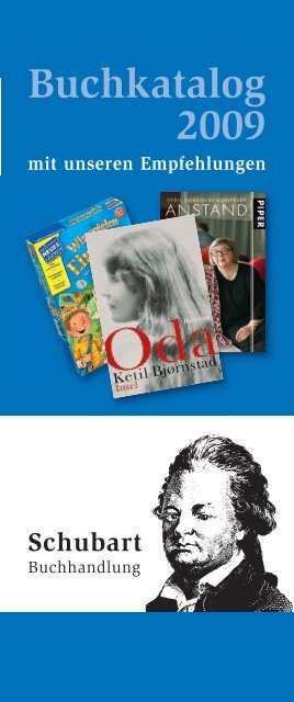 Buchkatalog 2009 - Buchhandlung Schubart