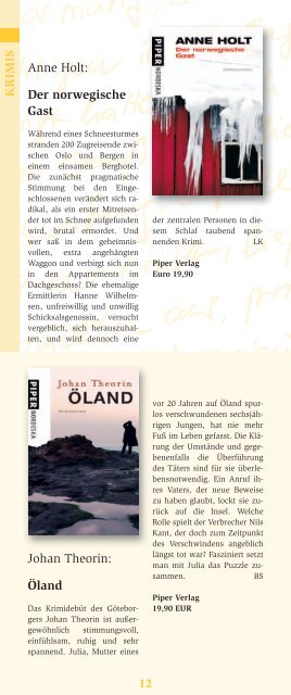 Buchkatalog 2009 - Buchhandlung Schubart