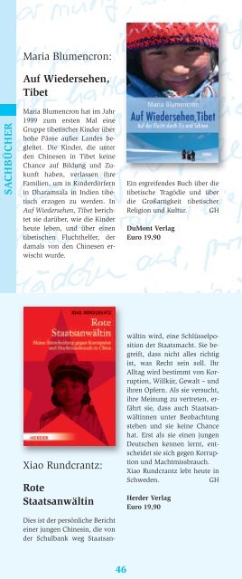 Buchkatalog 2009 - Buchhandlung Schubart