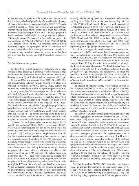 Poly(2-oxazolines) in biological and biomedical application contexts