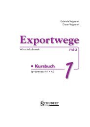 Volgnandt: Exportwege neu 1 - SCHUBERT-Verlag