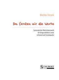 Da fehlen mir die Worte - SCHUBERT-Verlag