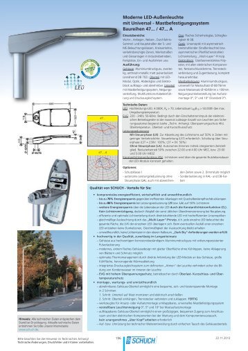 Moderne LED-Außenleuchte mit Universal ... - Schuch