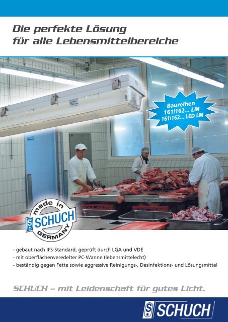 Feuchtraumleuchte 161 162 Lm Schuch