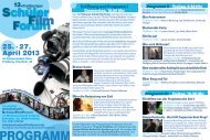 Programm 13. SFF - Freiburger SchülerFilmForum