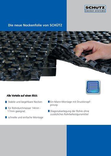 Die neue Nockenfolie von SCHÃœTZ - Schutz GmbH & Co. KGaA