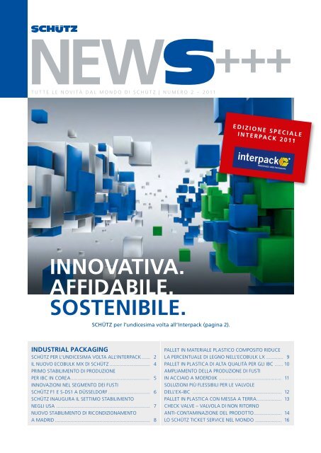 INNOvATIvA. AffIDAbILE. SOSTENIbILE. - Schutz GmbH & Co. KGaA