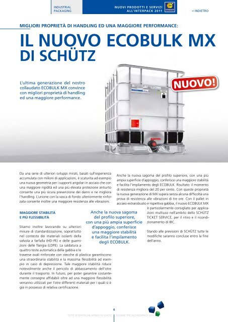 INNOvATIvA. AffIDAbILE. SOSTENIbILE. - Schutz GmbH & Co. KGaA