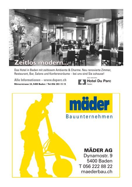 Zeitlos modern... Alle Informationen – www.duparc.ch