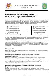 Jugendassistent/in - Bezirk Niederbayern
