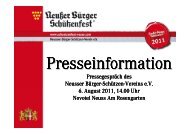 Download (PDF) - Neusser BÃƒÂ¼rger-SchÃƒÂ¼tzen-Verein e.V.