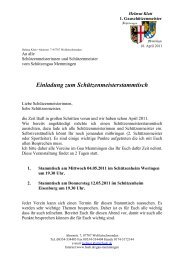 Einladung zum SchÃƒÂ¼tzenmeisterstammtisch - Gau Memmingen