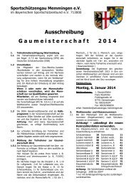 Gaumeisterschaften im BSSB 2010 Seite 1 26.11 ... - Gau Memmingen