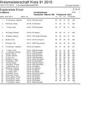 Kreismeisterschaft Kreis 91 2010 - SchÃƒÂ¼tzenkreis 91 Darmstadt