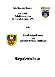 Ergebnisliste Ergebnisliste - SchÃƒÂ¼tzenkreis Rottweil