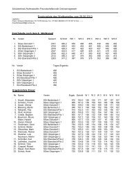 Tabelle Ordonnanzgewehr 2013 - SchÃ¼tzenkreis Hohenstaufen