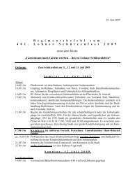 Regimentsbefehl 2009 - SchÃƒÂ¼tzenverein Lohne eV von 1608