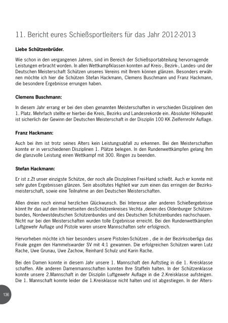 schuetzenblatt 2013.pdf - SchÃƒÂ¼tzenverein Lohne eV von 1608