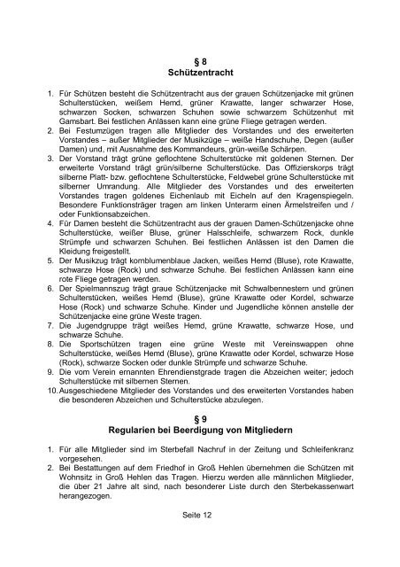 Satzung - SchÃƒÂ¼tzenverein GroÃƒÂŸ Hehlen e.V.