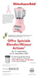 Offre SpÃƒÂ©ciale Blender/Mixeur ArtisanÃ‚Â® - Rue du Commerce