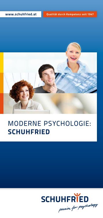 Folder "Moderne Psychologie: SCHUHFRIED" - SCHUHFRIED GmbH