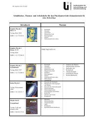 Lehrbuchempfehlungen - Schul-Physik