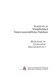 Wahlpflichtfach Naturwissenschaftliches Praktikum - Hamburg