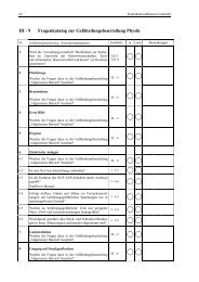 III - 9 Fragenkatalog zur GefÃƒÂ¤hrdungsbeurteilung Physik