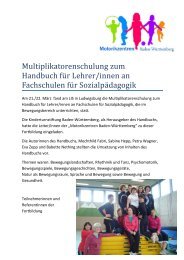 Multiplikatorenschulung zum Handbuch fÃƒÂ¼r Lehrer ... - LIS-IN-BW