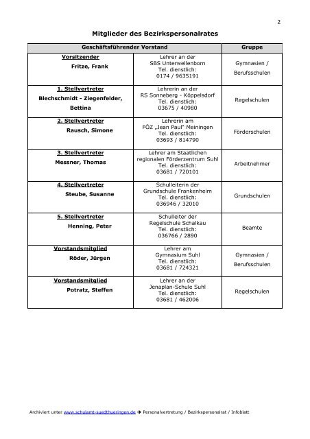 Infoblatt Mai 2012 BPR - Staatliches Schulamt SÃƒÂ¼dthÃƒÂ¼ringen