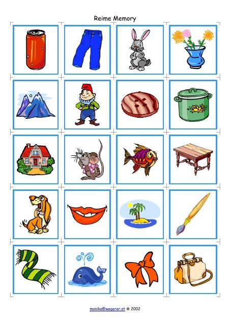 Reime Memory Lehrerweb