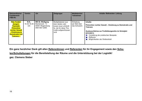 Programm Januar - Februar 2014 - Staatliches Schulamt Regensburg