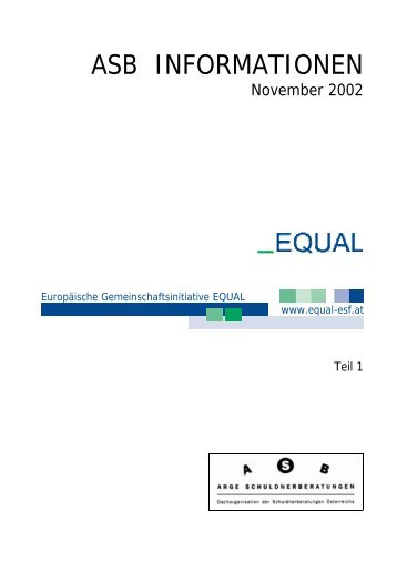 ASB INFORMATIONEN - ASB Schuldnerberatungen GmbH