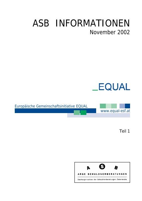 ASB INFORMATIONEN - ASB Schuldnerberatungen GmbH