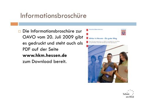 2013 Infoabend E2 LK-Wahl.pdf - Schule am Ried