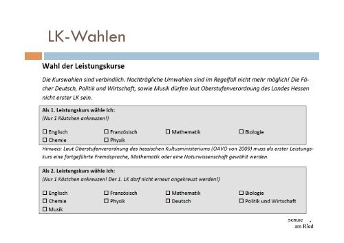 2013 Infoabend E2 LK-Wahl.pdf - Schule am Ried