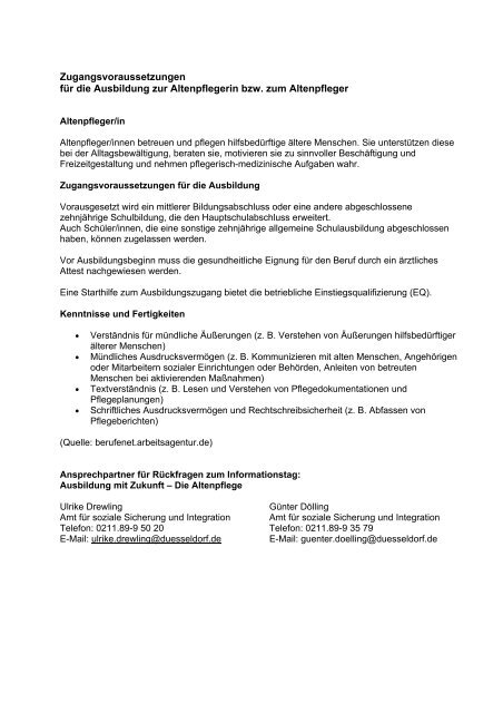 Informationen zum Berufsfeld "Altenpflege" Pdf-Datei - Schule-Beruf ...