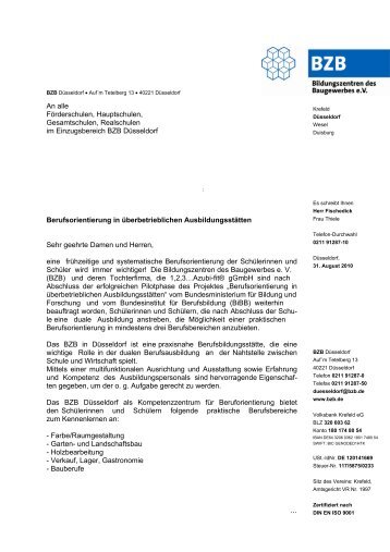 Einladungsschreiben BZB Pdf-Datei - Schule-Beruf-Kultur