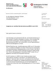 Angebote zur vertieften Berufsorientierung NRW im Jahr 2012 Brief ...