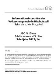 InformationsbroschÃƒÂ¼re der Volksschulgemeinde Bischofszell ...