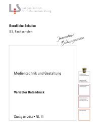 Variabler Datendruck - Landesbildungsserver Baden-Württemberg