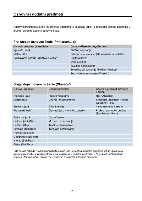 Ocjenjivanje uspjeha i promocija - Schule MÃƒÂ¶riken-Wildegg