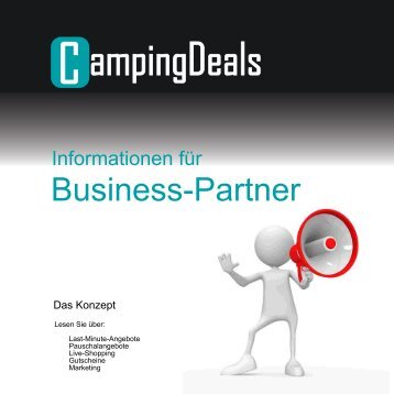 CampingDeals - Das Konzept